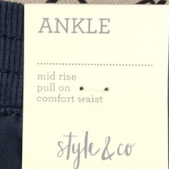 Style & Co Pull On Cuffed Utility Pants - Picture 4 of 12